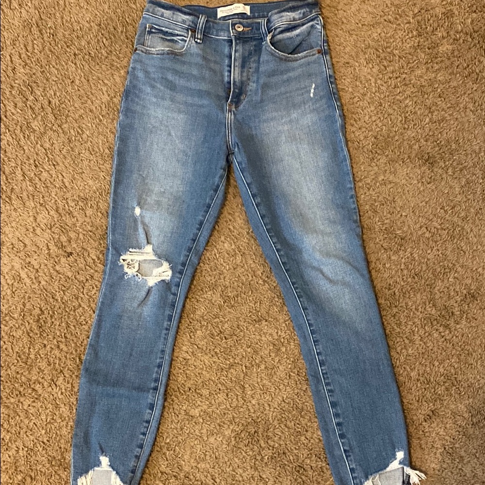 Abercrombie skinny jeans.